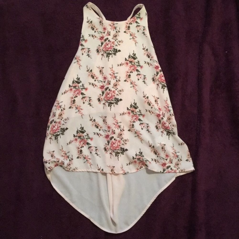 Pink floral top